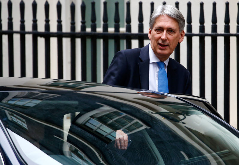 © Reuters. Britain's Chancellor of the Exchequer Philip Hammond leaves 11 Downing Street in London