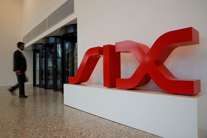 © Reuters. Logo Swiss stock exchange operator SIX Group is seen in Zurich