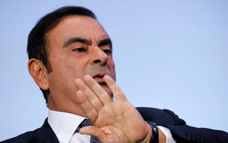 © Reuters. Ex-presidente do conselho da Nissan, Carlos Ghosn, durante evento em Paris, França