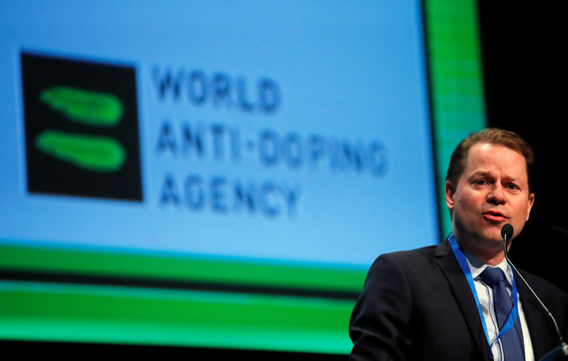 © Reuters. Niggli Director General of the WADA attends the WADA Symposium in Ecublens
