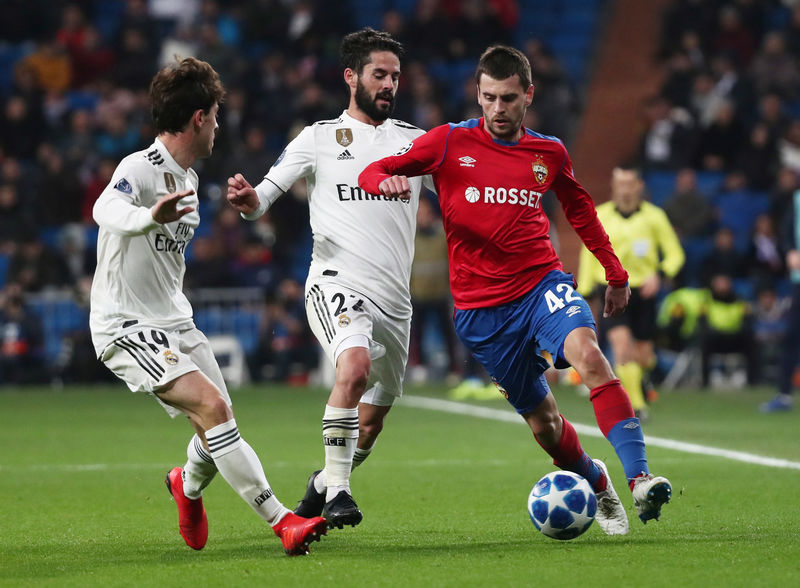 © Reuters. Champions League - Group Stage - Group G - Real Madrid v CSKA Moscow