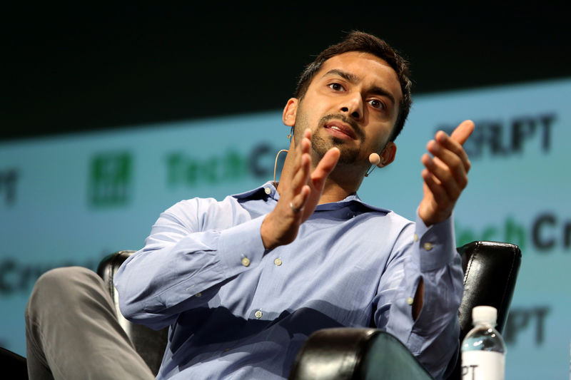 © Reuters. Apoorva Mehta of Instacart speaks during 2016 TechCrunch Disrupt in San Francisco