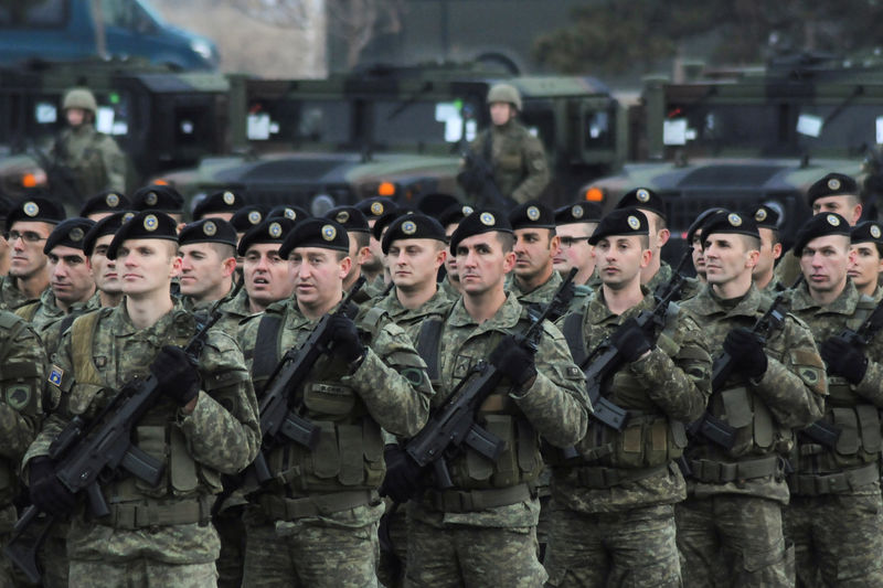 © Reuters. برلمان كوسوفو يوافق على إقامة جيش رغم معارضة صربيا وانتقاد حلف شمال ألأطلسي