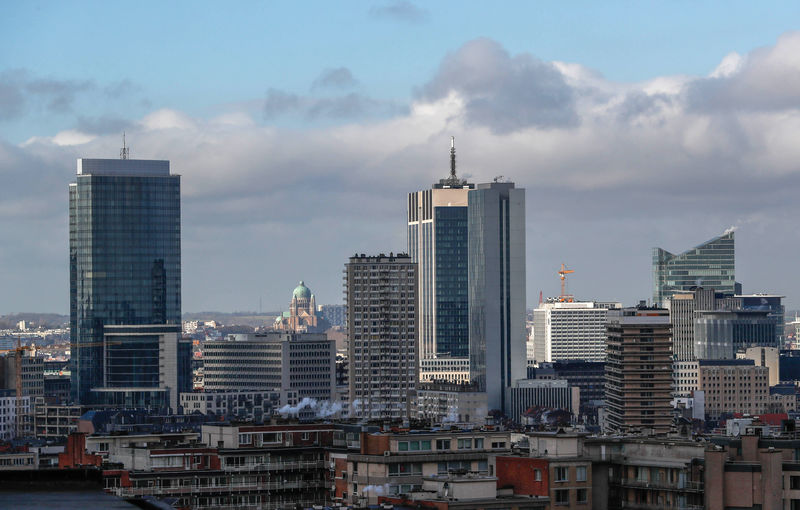 © Reuters. Offices buildings are seen in Brussels