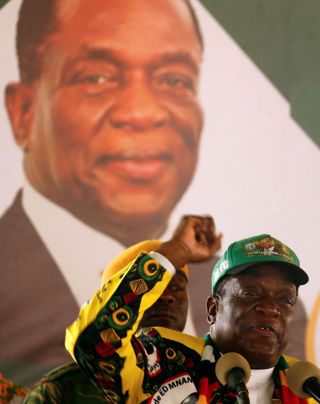 © Reuters. الحزب الحاكم في زيمبابوي يوافق على ترشيح الرئيس لولاية جديدة في 2023