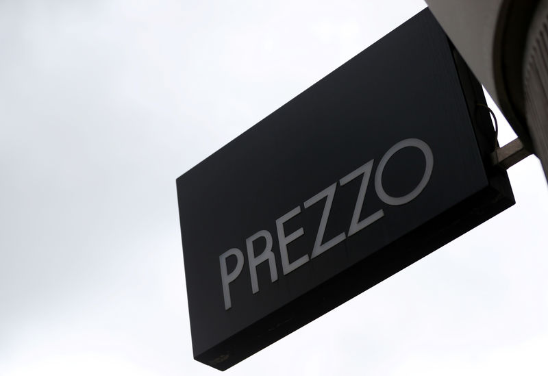 © Reuters. A branded sign is seen outside a Prezzo restaurant in London