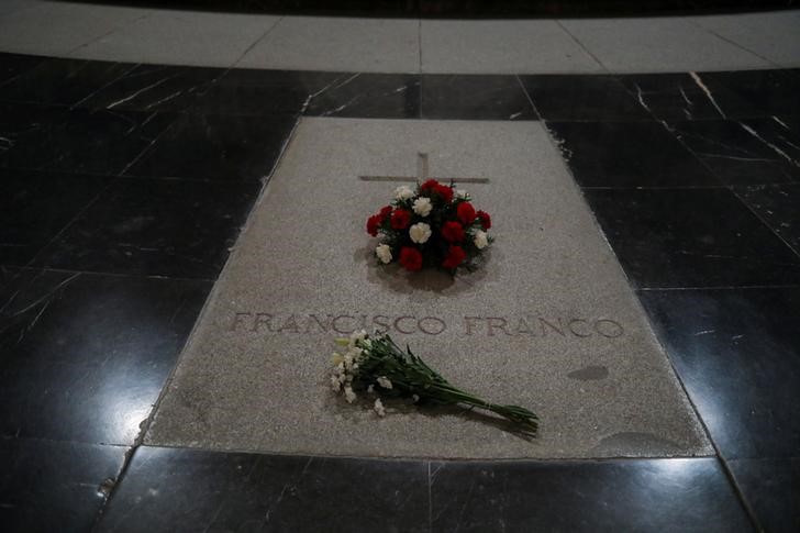 © Reuters. El Tribunal Supremo despeja por el momento el camino para exhumar a Franco