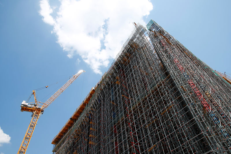 © Reuters. A construction site is pictured in Berlin