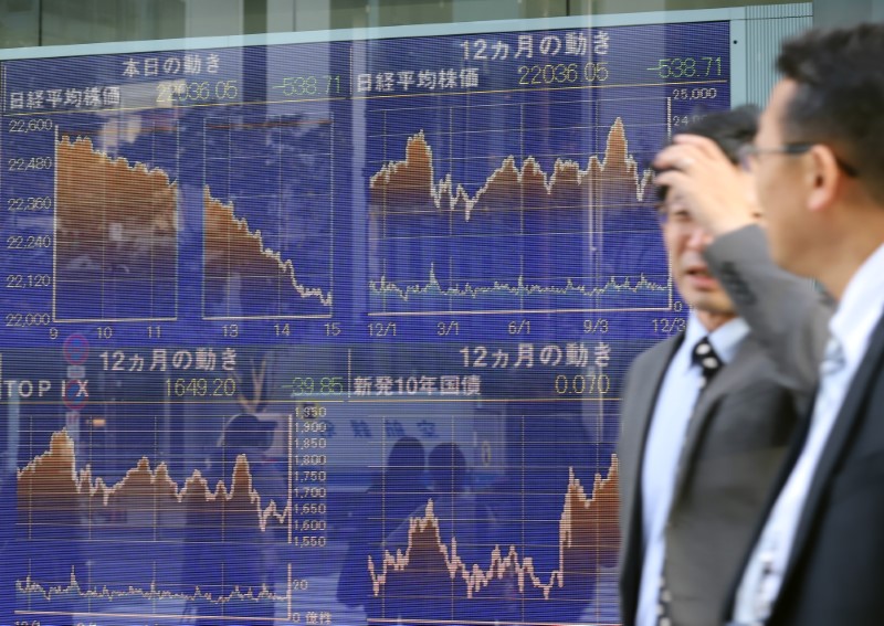 © Reuters. Tokyo Stock Exchnge Market on December 4, 2018