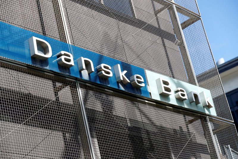 © Reuters. FILE PHOTO: Danske Bank sign is seen at the bank's Estonian branch in Tallinn