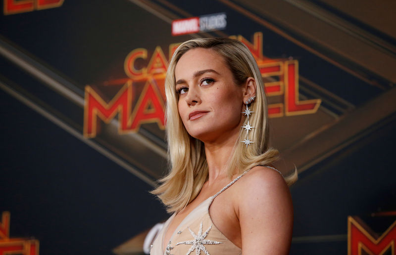 © Reuters. Imagen de archivo de la actriz Brie Larson durante el estreno de la película "Captain Marvel" en Los Ángeles
