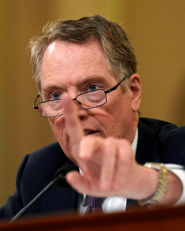 © Reuters. O Representante de Comércio dos EUA, Robert Lighthizer