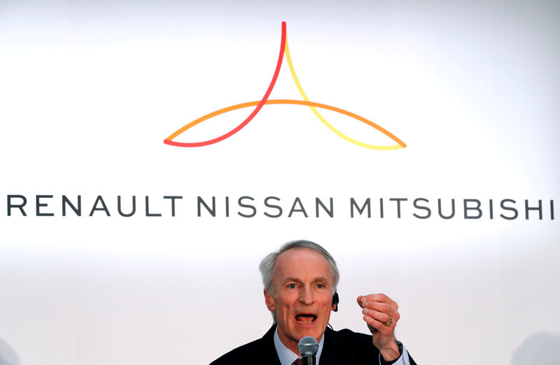 © Reuters. Jean-Dominique Senard, presidente da Renault, em coletiva de imprensa em Yokohama, Japão
