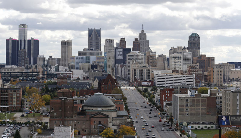 © Reuters. The skyline of Detroit as seen from midtown area in Michigan