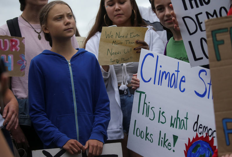 La activista Greta Thunberg lleva su protesta contra el cambio climático hasta Trump