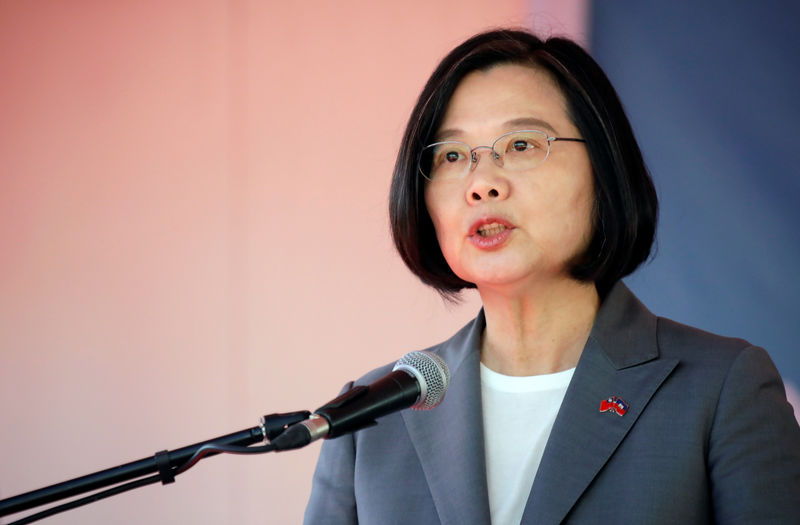 © Reuters. Taiwan's President Tsai Ing-wen visits Haiti