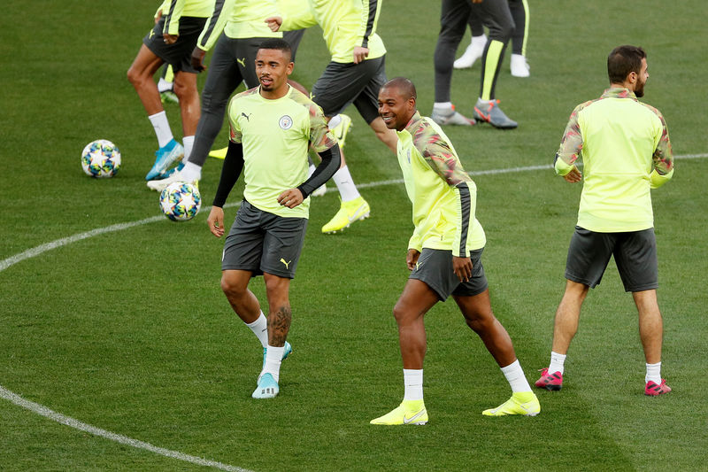 © Reuters. Champions League - Manchester City Training