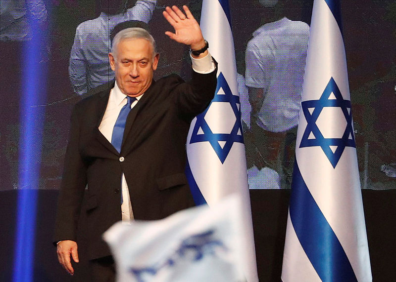 Contagem parcial da eleição de Israel mostra Netanyahu empatado com rival
