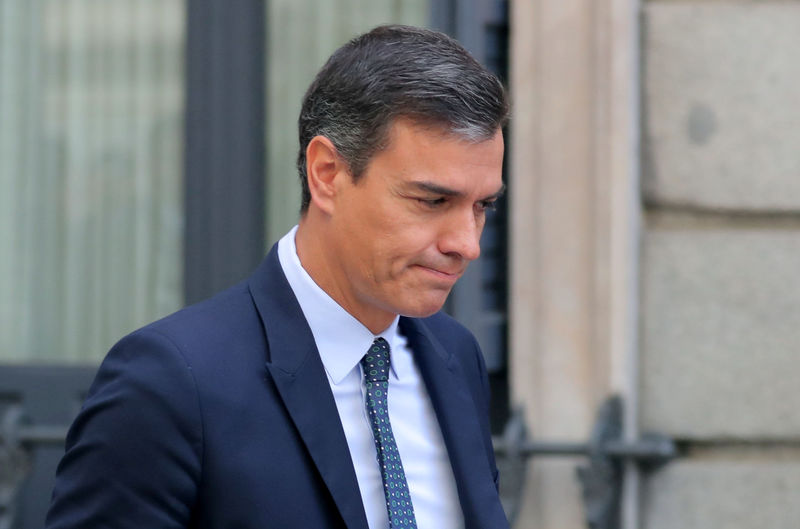 © Reuters. Premiê interino da Espanha, Pedro Sánchez, em Madri