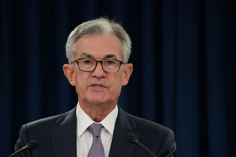 © Reuters. Federal Reserve Chair Jerome Powell holds a News Conference