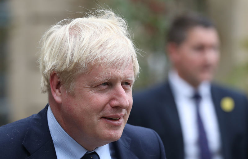 © Reuters. British Prime Minister Boris Johnson visits Luxembourg