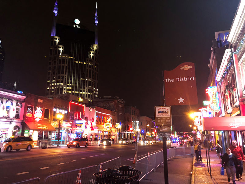 © Reuters. The downtown district is pictured in Nashville
