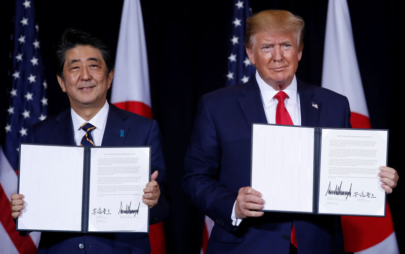 Trump says Japan trade deal opens markets for $7 billion in U.S. products