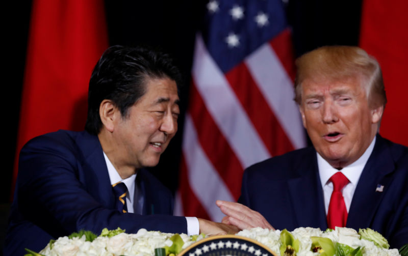 © Reuters. ترامب: إتفاق تجاري مع اليابان يفتح أسواقها أمام منتجات أمريكية بقيمة 7 مليارات دولار