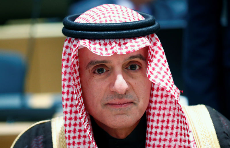 © Reuters. الجبير: السعودية تتشاور مع حلفائها بشأن الهجوم على منشأتي النفط