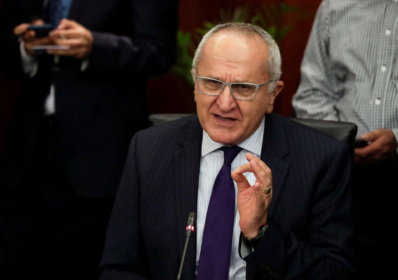 © Reuters. FILE PHOTO: Mexico's Deputy Foreign Minister for North America, Jesus Seade, reacts during the delivery of the United States-Mexico-Canada Agreement (USMCA) deal at the Senate building in Mexico City