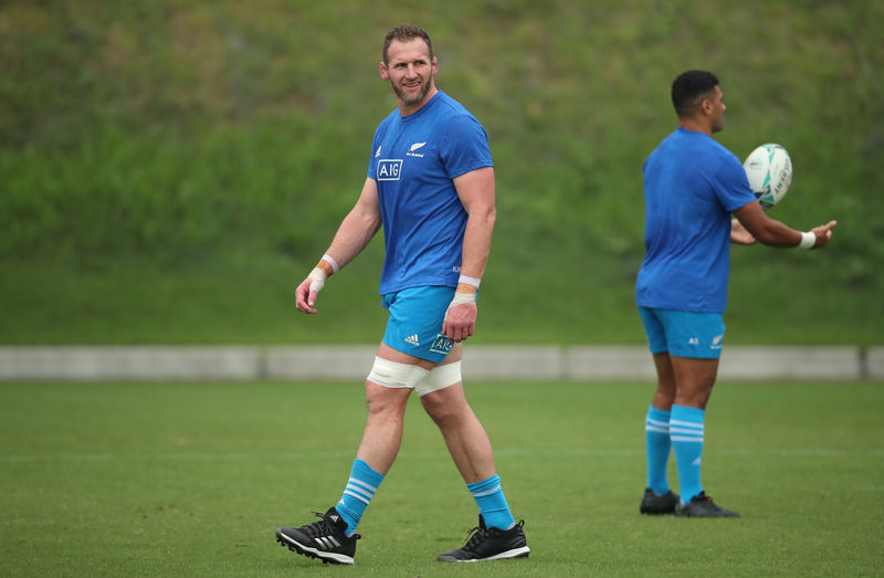 © Reuters. Rugby Union - Rugby World Cup - New Zealand Captain's Run