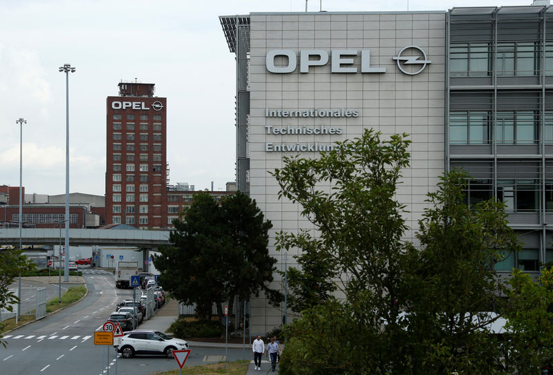 PSA's Opel starts short-time work shifts at Ruesselsheim plant in Germany
