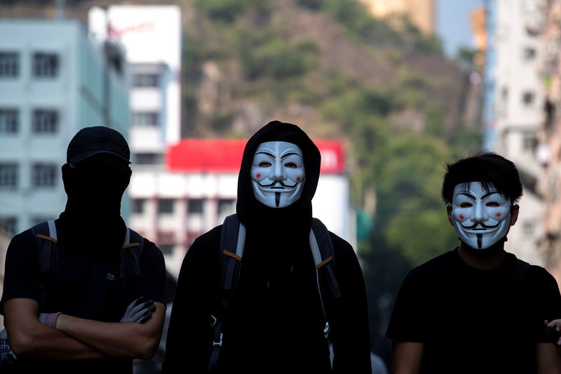 香港、集会でのフェイスマスク着用を禁止へ＝地元メディア