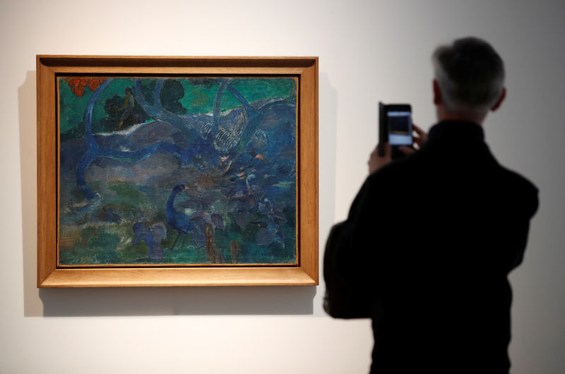 © Reuters. ゴーギャンのタヒチ時代の作品、12月に競売　5.8億円以上の予想