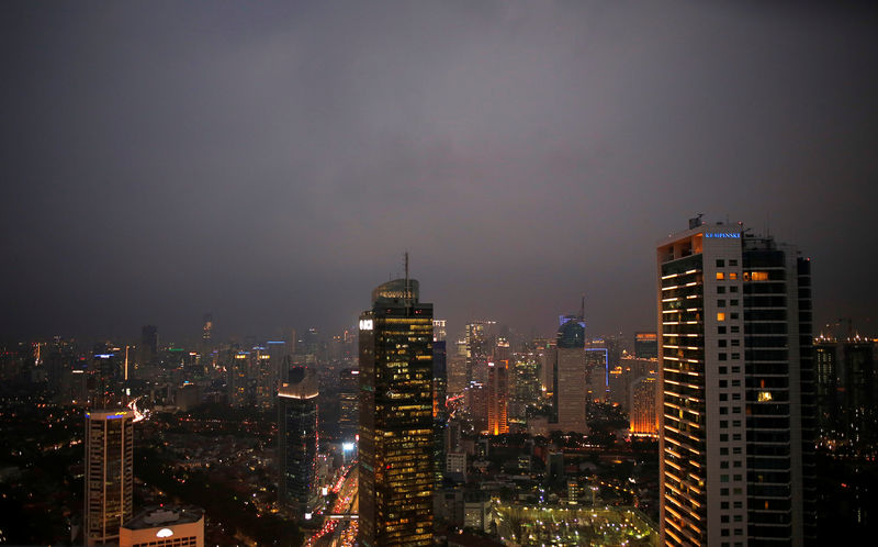 © Reuters. A view of the Jakarta skyline looking north, Jakarta, Indonesia