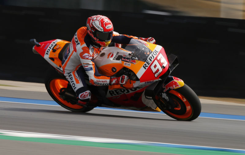 Motorcycling: Marquez back on track in Thailand after huge crash