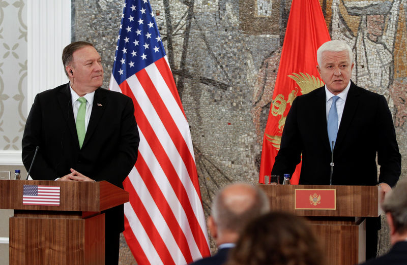 © Reuters. U.S. Secretary of State Mike Pompeo visits Montenegro