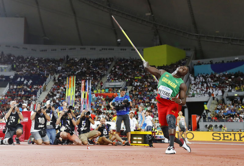 Grenada's Peters pulls off shock javelin win