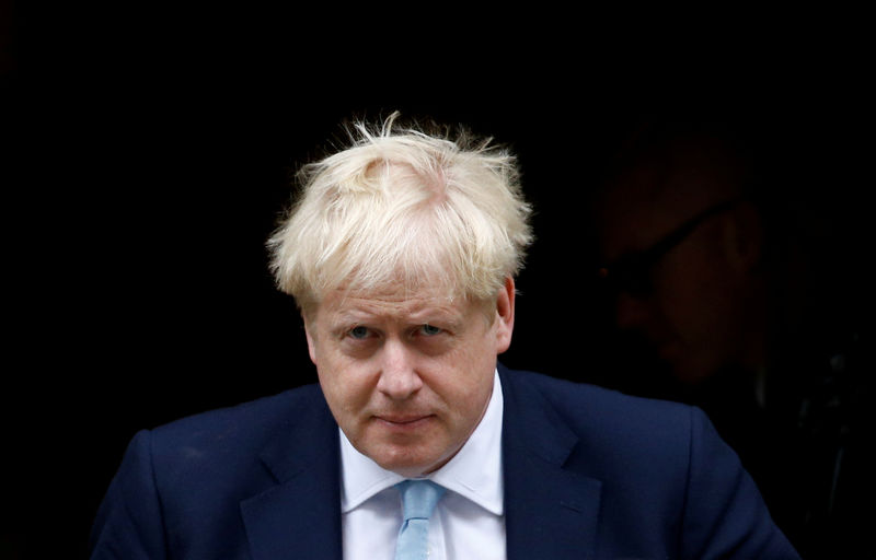 © Reuters. FILE PHOTO: British Prime Minister Boris Johnson leaves Downing Street in London