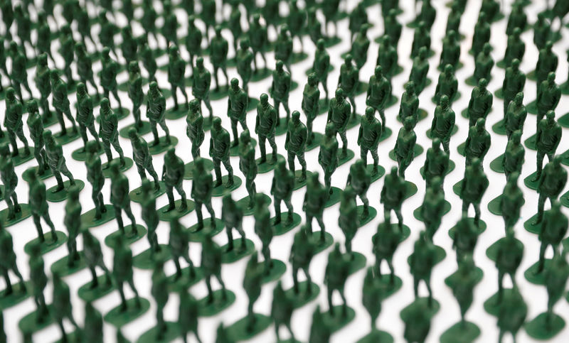 40,000 toy soldiers highlight plight of injured British veterans