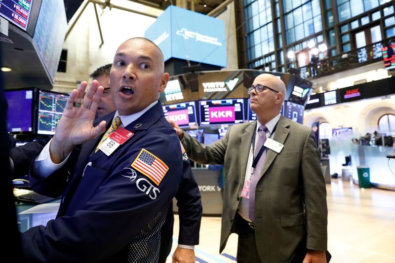 © Reuters. 米株上昇、米中通商合意への期待で　アップルが高い