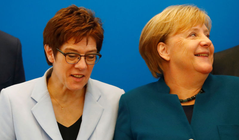Germany's Merkel successor hopeful Kramp-Karrenbauer dealt setback by young conservatives