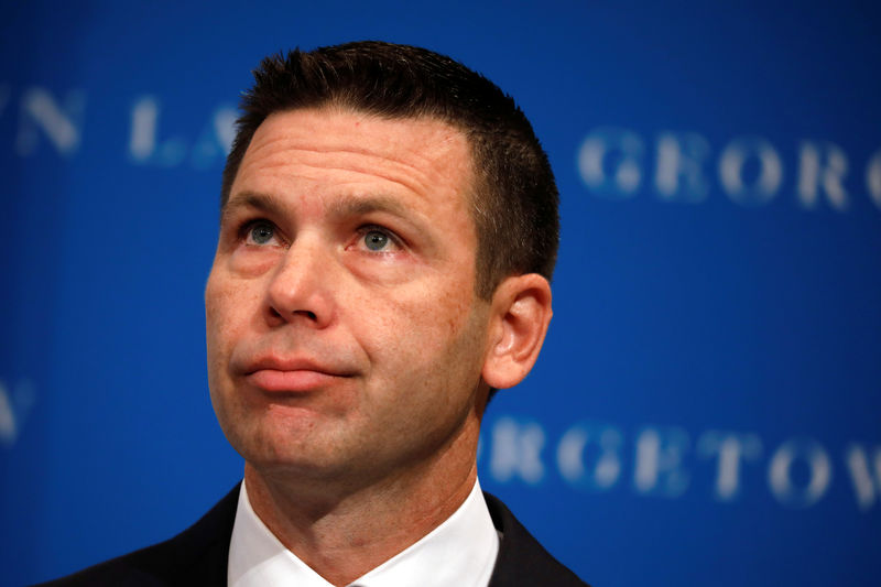 © Reuters. Acting DHS Secretary Kevin McAleenan attends the Migration Policy Institute annual Immigration Law and Policy Conference