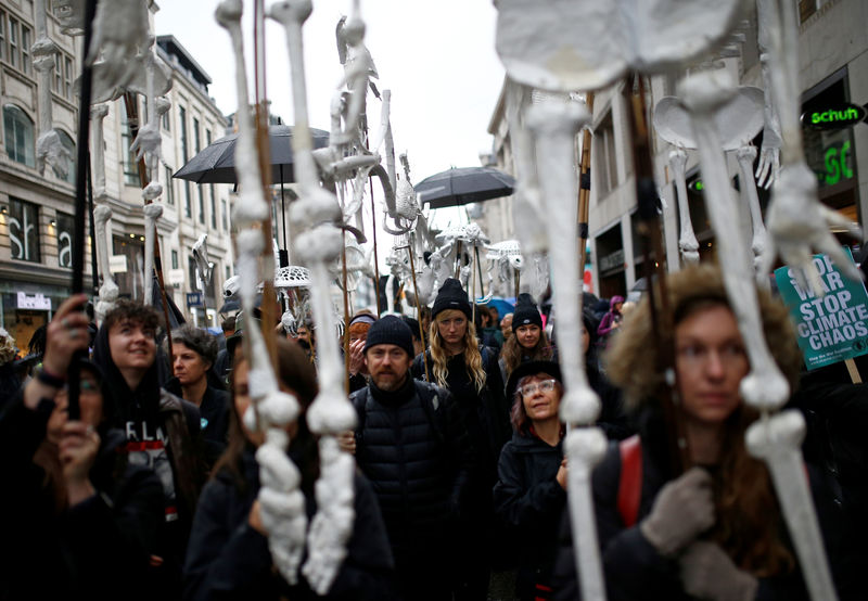 © Reuters. Extinction Rebellion protest in London