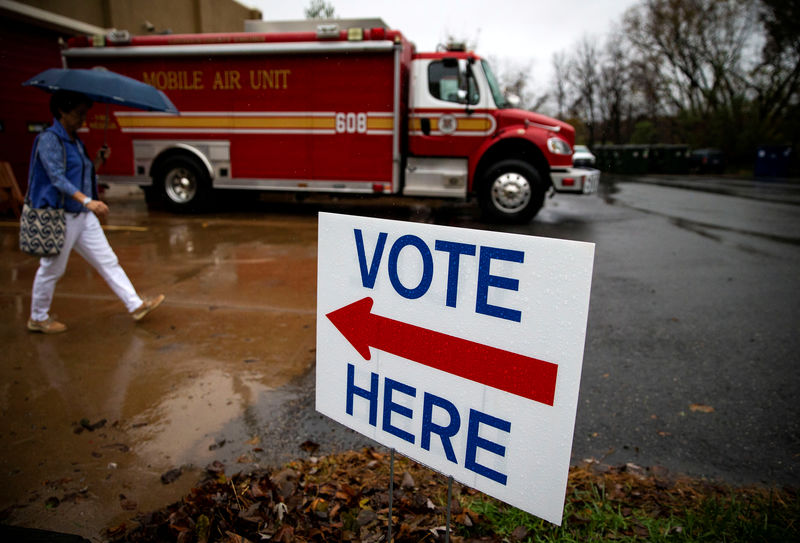 © Reuters. FILE PHOTO: Voting in Virginia's 10th Congressional District