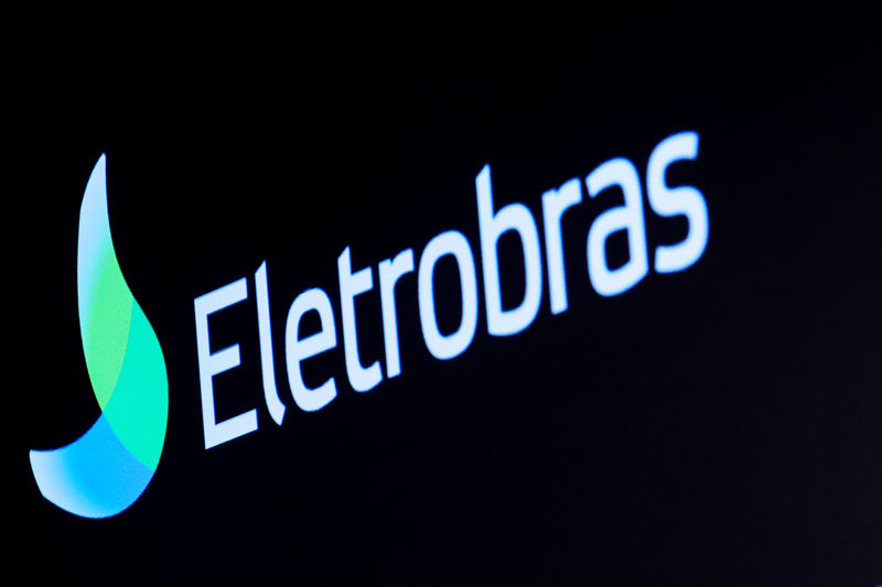 © Reuters. Logo da Eletrobras na Bolsa de Valores de Nova York