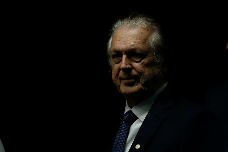 © Reuters. FILE PHOTO:  Luciano Bivar President of PSL is seen at the National Congress, in Brasilia