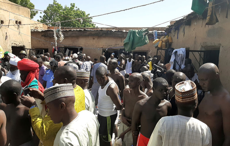 Police free hundreds of males, some chained and beaten, from Nigerian school in third raid this month