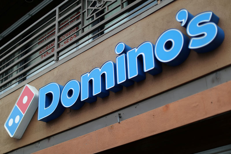 © Reuters. FILE PHOTO: A Domino's Pizza restaurant is seen in Los Angeles