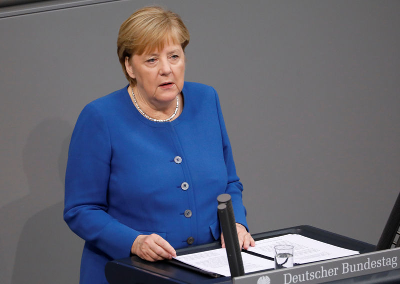 I've urged Turkey to end its operation in northern Syria, Merkel says